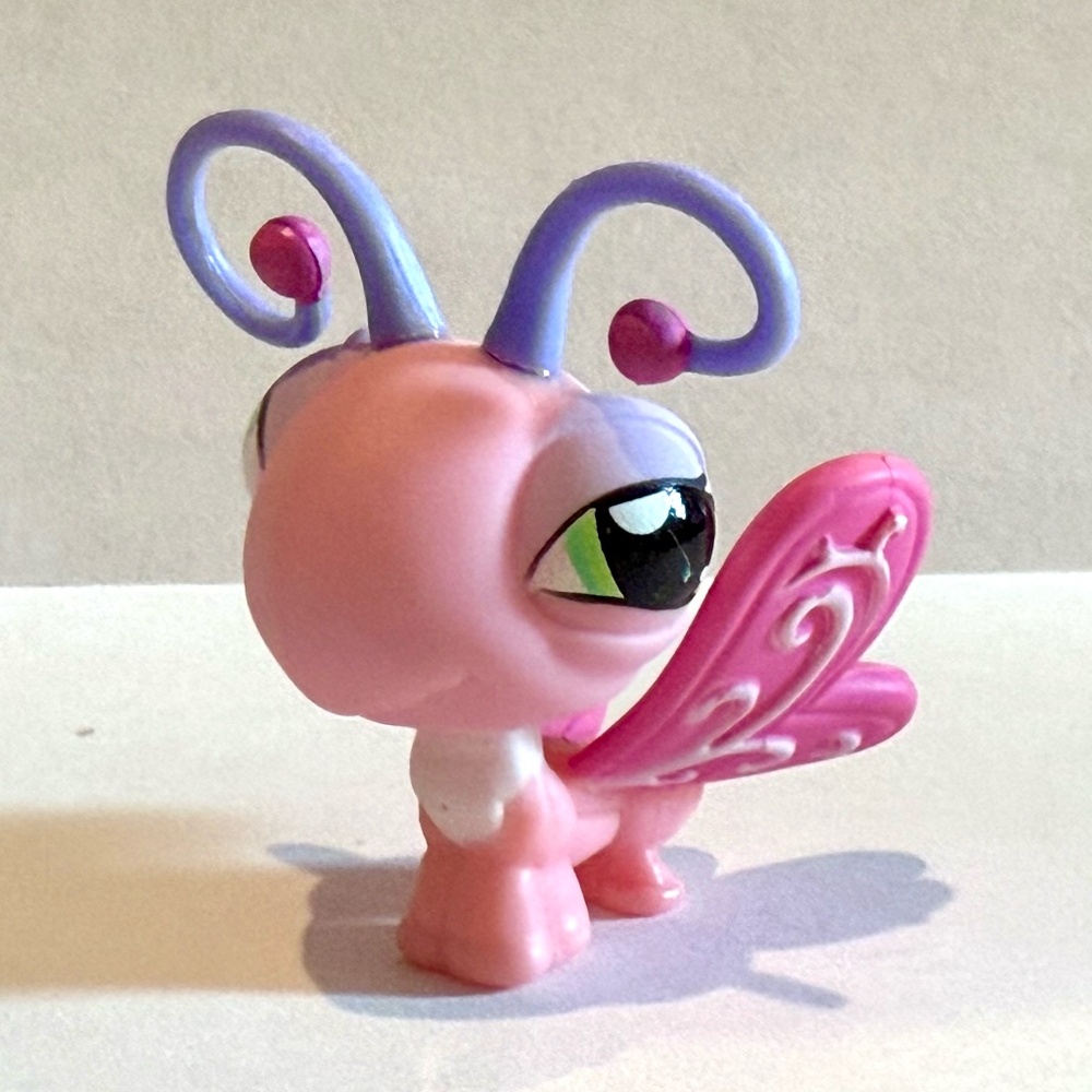 Littlest Pet Shop LPS 1323 Butterfly Pink Pet Pairs ~ AUTHENTIC